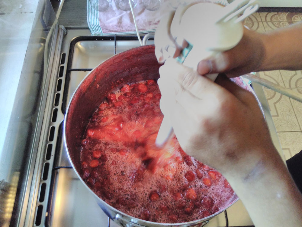 2016 06 06 Erdbeeren Erdbeermarmelade Küche