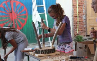 Leimen Sommer Hocker