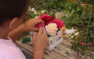 Blumen binden buntes Programmangebot