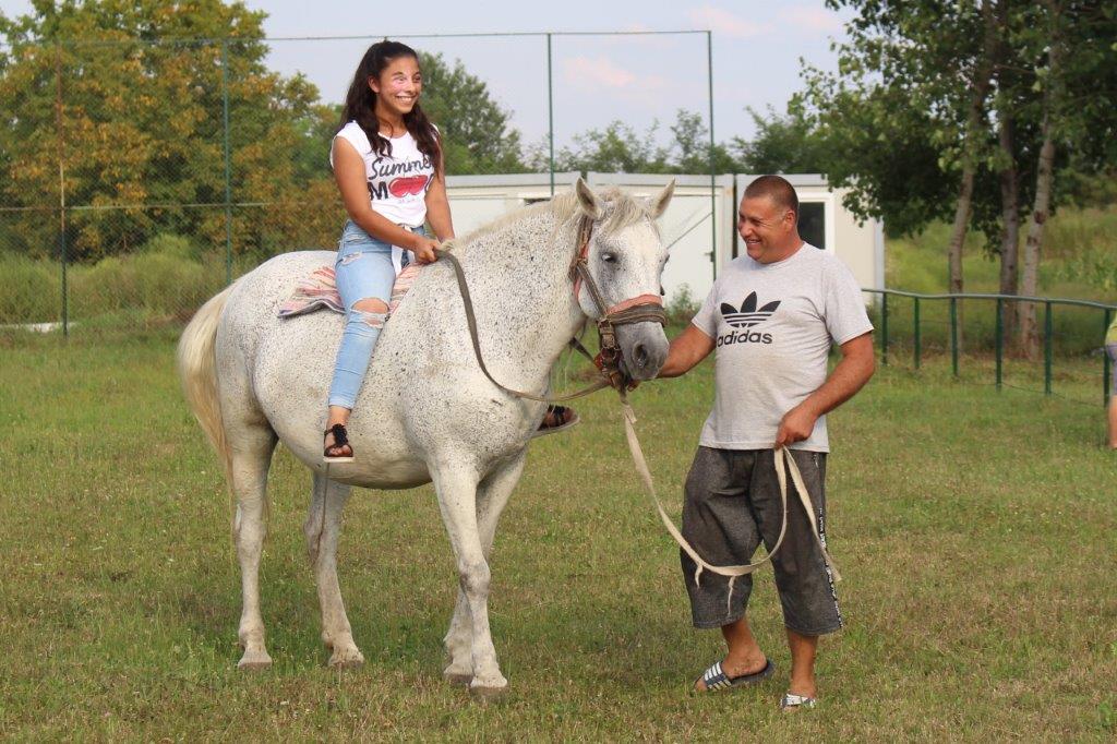 Reitausflug reiten Kind mit Ferenc