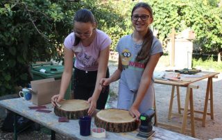 Mädels beim Schleifen