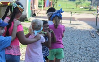 Augen verbunden Sommer