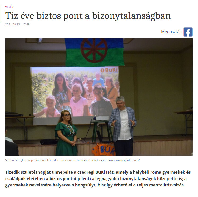 10 Jahre BuKi-Haus in Cidreag Friss Ujsag Berichtet